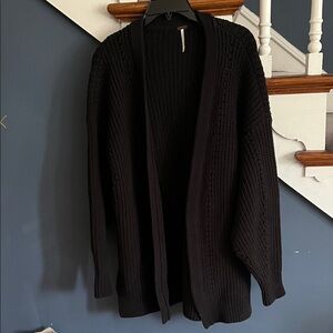 Free People Nightingale Cardi Black Sz M